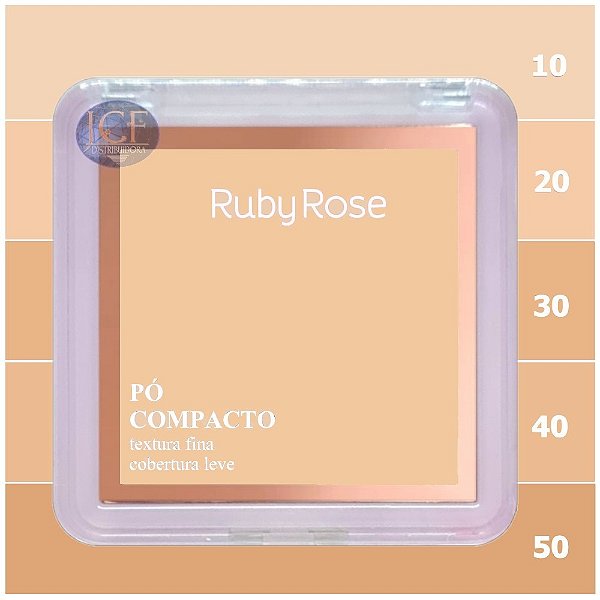 Ruby Rose - Novo Pó Compacto Tons Claros F858 G1 - Unit