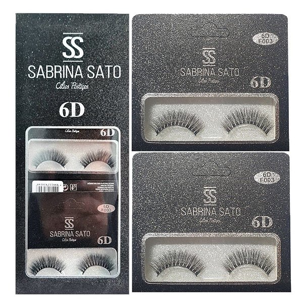 Sabrina Sato -  Cílios Postiço 6D SS2624 - Caixa c/10 pares