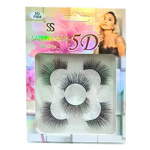 Sabrina Sato - Kit C/3 Pares de Cilios Postiços 5D SS1745