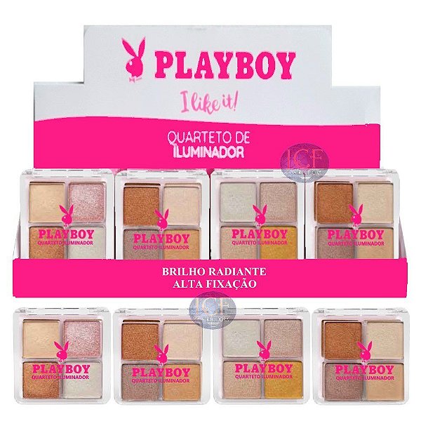 Playboy - Quarteto de Iluminador HB102155 - 24 Unid