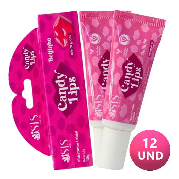 Isis  - Hidratante Labial Candy Balm Lips Beijinho - 12 unid