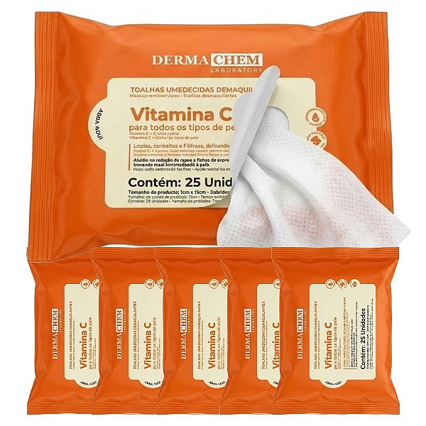 Dermachem - Lenço Vitamina C - 06074 - 12 Unids