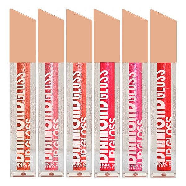 Pink 21 - Gloss DIamond com Particulas de Brilho CS2863 B - 06 Unid (Box Rosa)