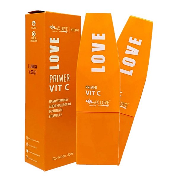 Max Love - Primer Facial Vitamina C Acido Hialuronico - 12un