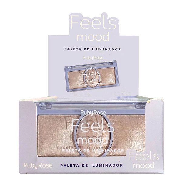 Ruby Rose - Paleta de Iluminador Feels Mood HB7530-1 / 12Un