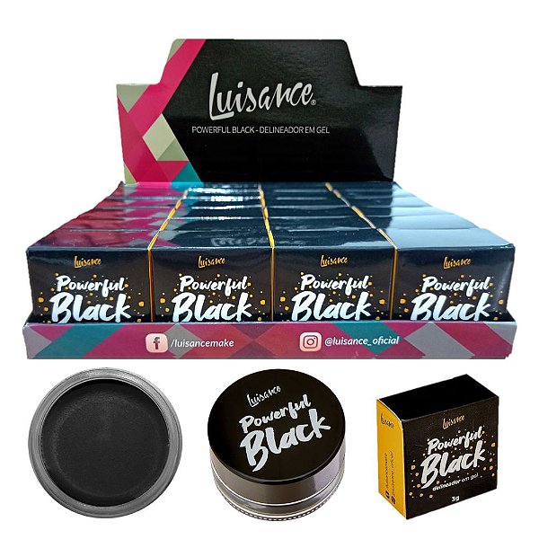 Luisance - Delineador Em Gel Powerful Black L9033 - 24 und