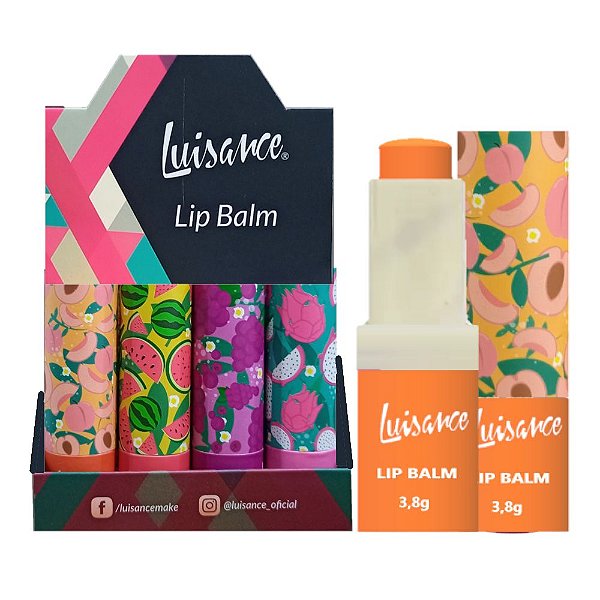Luisance - Lip Balm Frutas L3132 - Kit C/24 und
