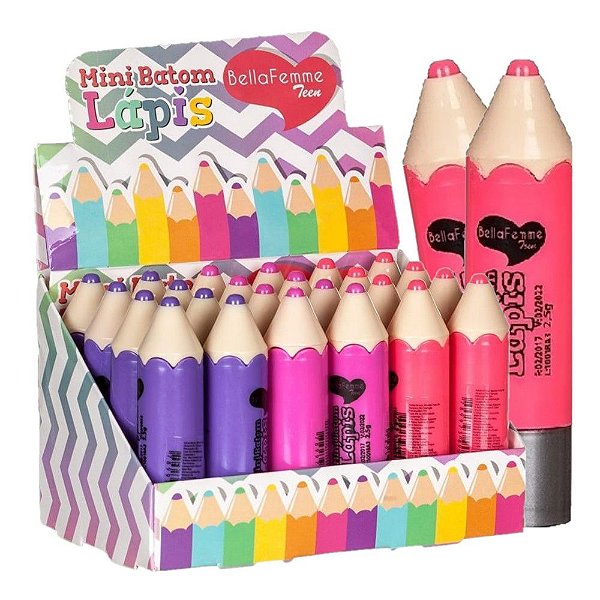 Bella Femme - Batom Infantil Lapis BF10018 - 24 Unids