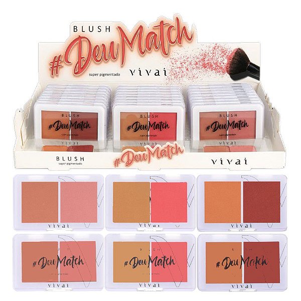 Vivai - Blush Duo Deu Match 1019 - Display C/24 Unid e Prov