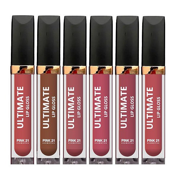 Pink 21 - Lip Gloss Ultimate Matte CS2424 B - Kit C/06 UND