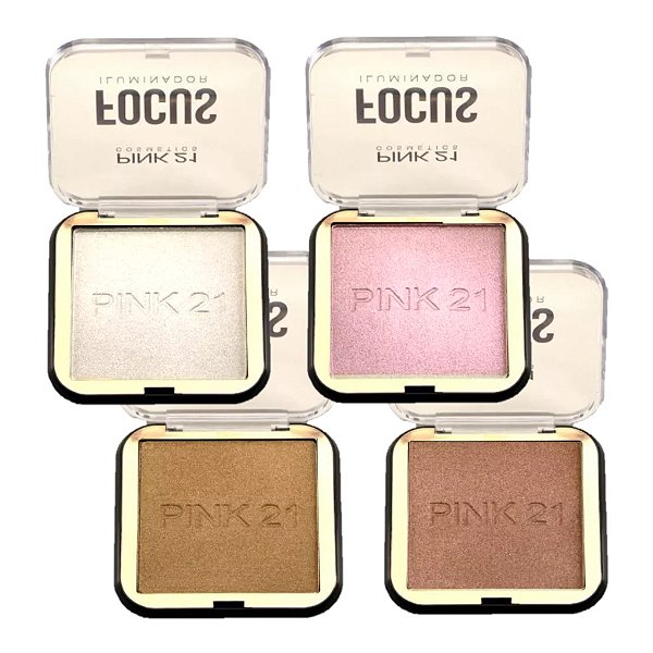 Pink21 - Iluminador Focus CS2434 - Kit C/4 Und