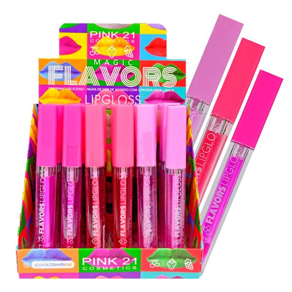 Pink21 - Lip Gloss Magic Flavors CS3581 - C/24 Und