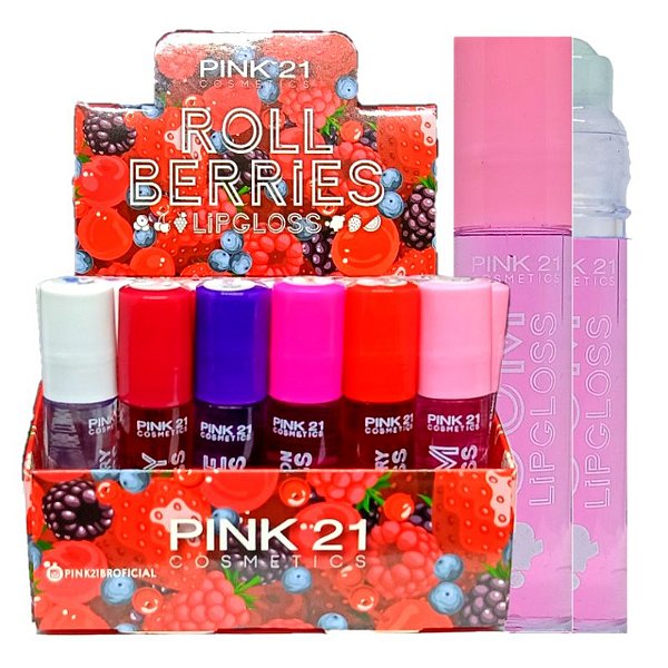 Pink21 - Gloss Roll Berries CS3373 - Kit C/36 Und