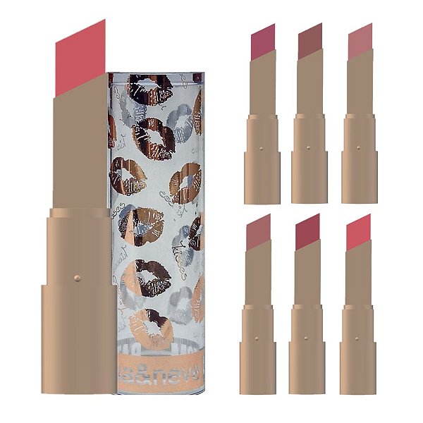 Lua e Neve - Batom Matte A Prova Dagua LN05004 B - 6 Und