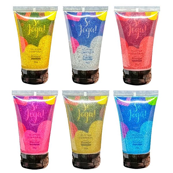 Face Beautiful - Glitter Corpo Se Joga Bisnaga FB154 - 6 Un