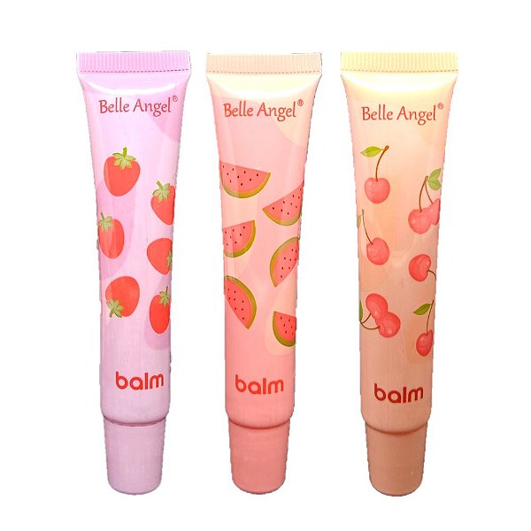 Belle Angel - Lip Balm Frutas B118 - Kit C/3 Und