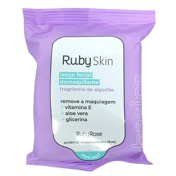 Ruby Rose - Lenço Facial Demaquilante Skin HB203