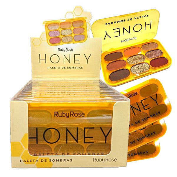 Ruby Rose - Paleta de Sombras Honey HB1087 - 12 Und