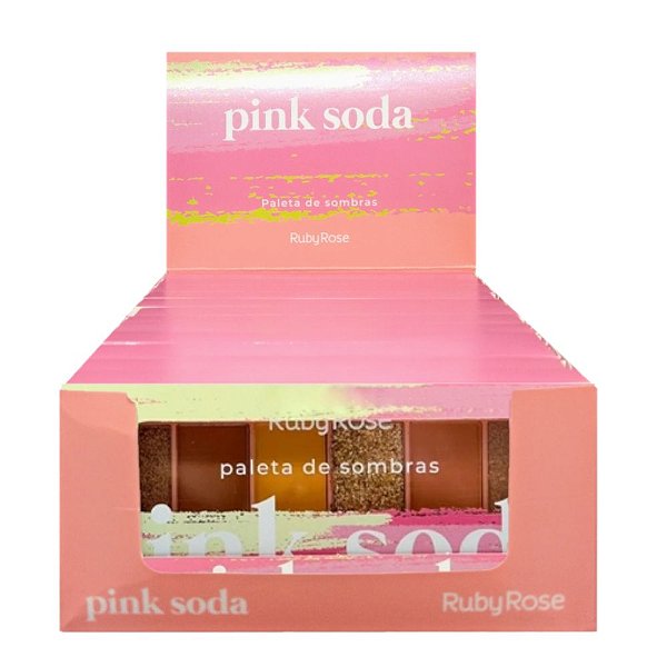 Ruby Rose - Paleta de Sombras Pink Soda HBF530 - 12 Und