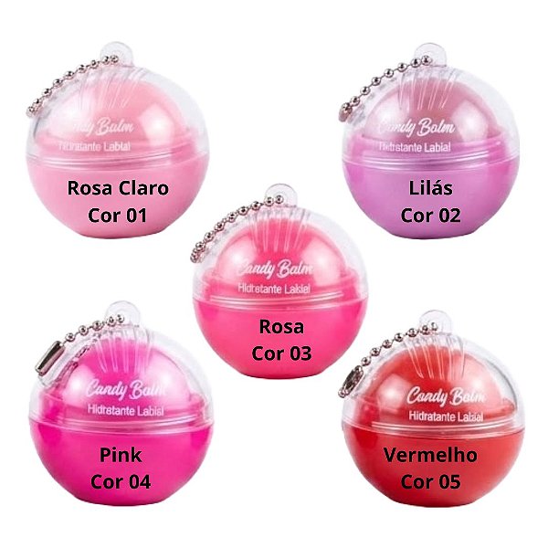 Vivai - Novo Lip Balm Hidratante Labial com Chaveiro 3038 Lilas Cor 02 - (Validade: 01/2029)