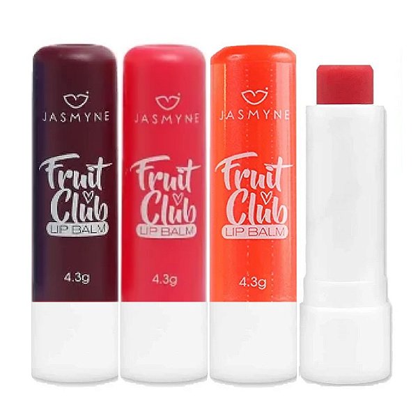 Jasmyne - Lip Balm Fruit Club JS01033 - Kit C/06 UND