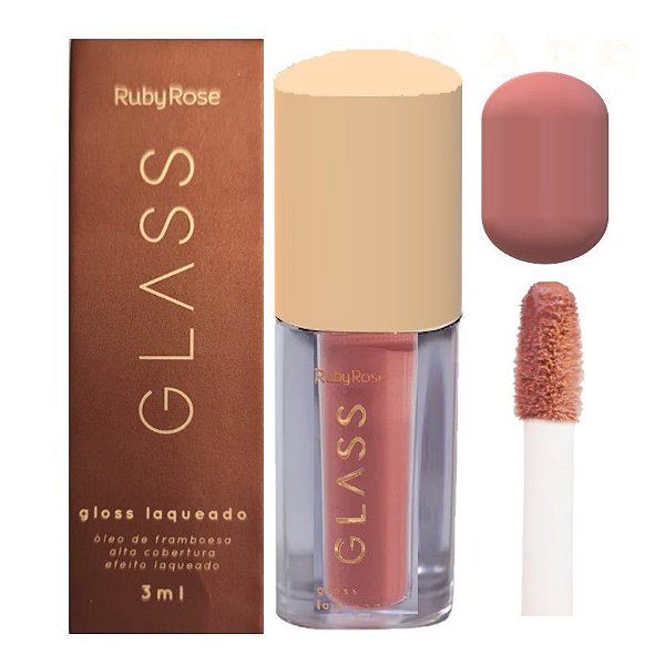Ruby Rose - Lip Gloss Laqueado Glass BG03 HB577 - UNIT