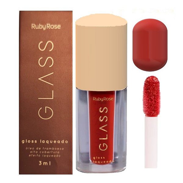 Ruby Rose - Lip Gloss Laqueado Glass BG04 HB577 - UNIT