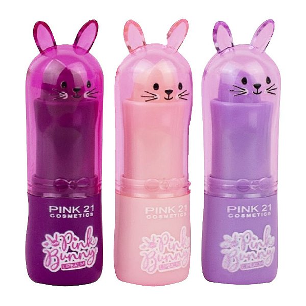 Pink21 - Lip Balm Pink Bunny CS4183 - Kit C/6 Und