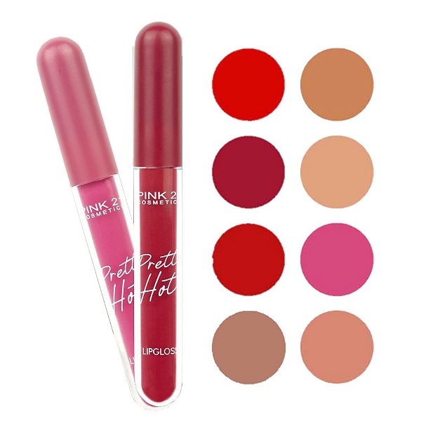 Pink21 - Lip Gloss Pretty Hot CS4195 - Kit C/8 Und