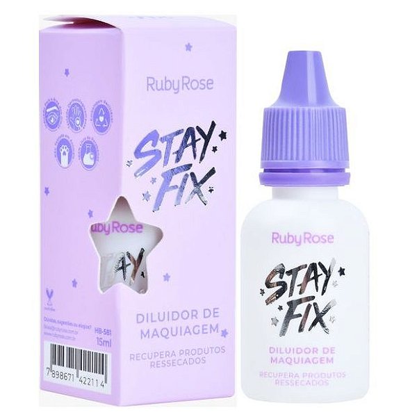 Ruby Rose - Diluidor de Maquiagem Stay Fix HB581 - 06 Unid
