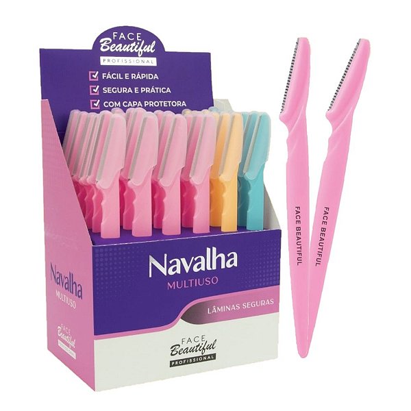 Face Beautiful - Navalha Multiuso - Kit C/6 Und