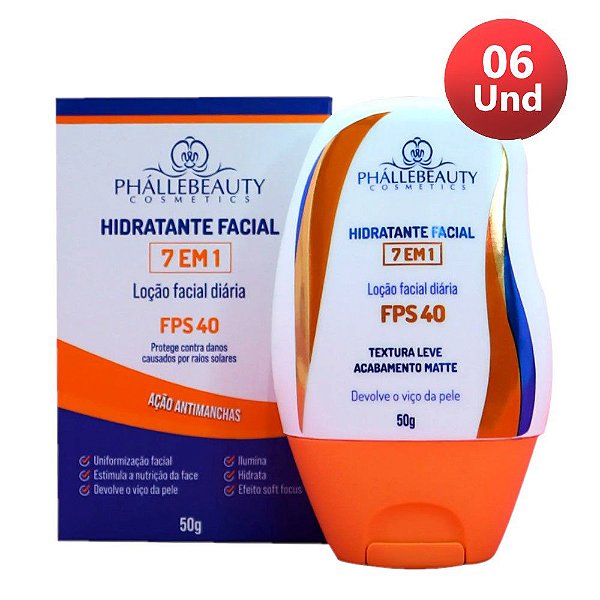 Phallebeauty - Hidratante Facial 7 em 1 FPS40 PH0821- 06 UND
