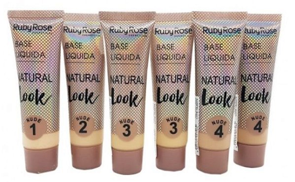 Ruby Rose - Base   Look Natural Nude  L2 a L4 ( 06 Unidades )