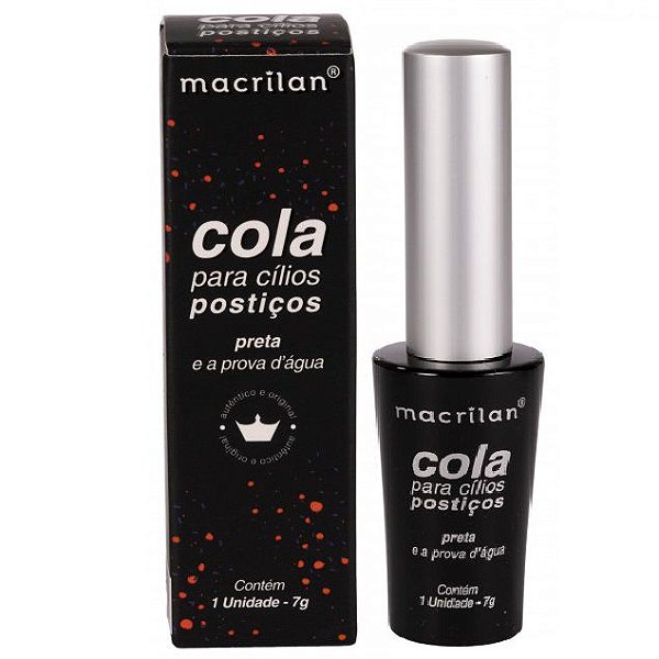 Macrilan - Cola para Cílios Preta a Prova D'água CA002