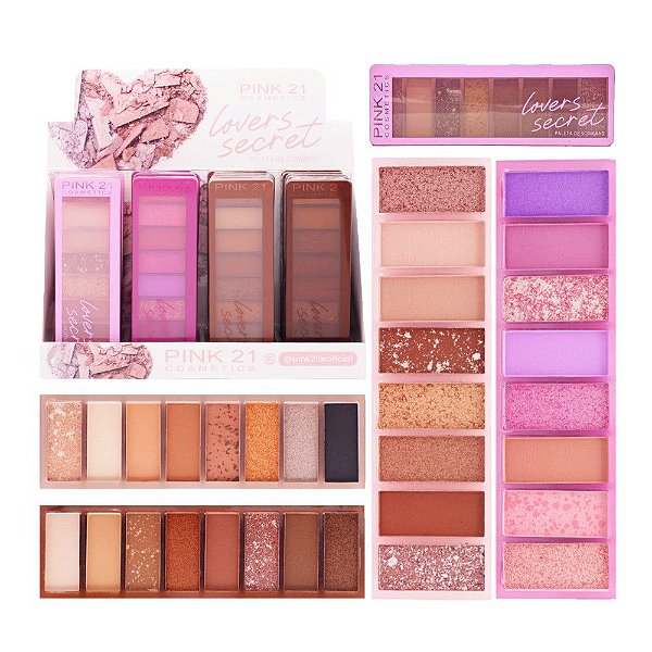 Pink 21 - Paleta de Sombras Lovers Secret CS4090 - 24 UND