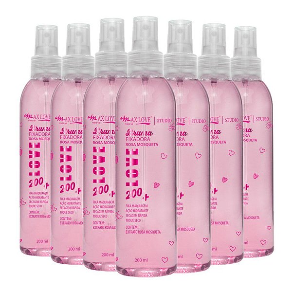 Max Love - Bruma Fixadora Rosa Mosqueta - Kit C/12 UND
