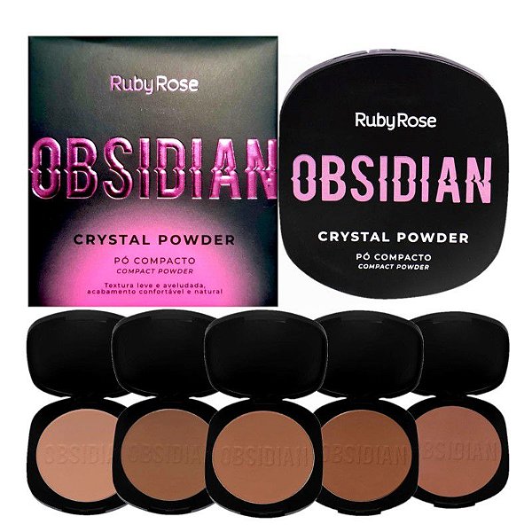 Ruby Rose - Pó Crystal Powder OBSIDIAN HB1800 G2 - 04 Unid