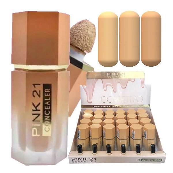 Pink 21 - Corretivo Liquido Camufla Manchas CS3941 - 6 Und