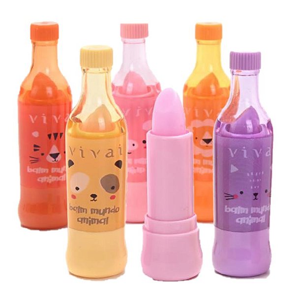 Vivai - Lip Balm Mundo Animal - 06 Unid