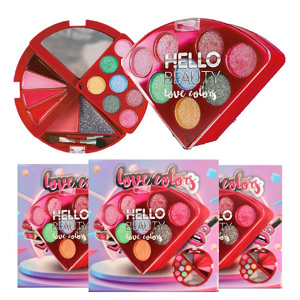 Hello Beauty - Kit de Maquiagem Teen Pizza HB611