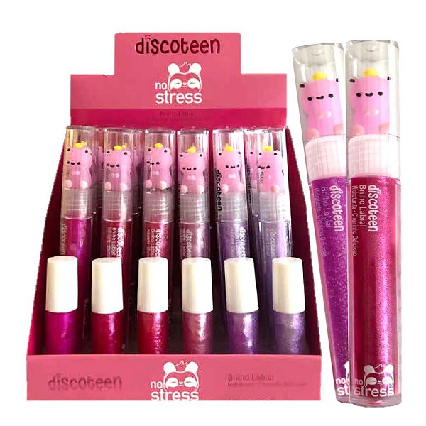 Discoteen - Brilho Labial No Stress Ursinho HB102529 - 24 Un