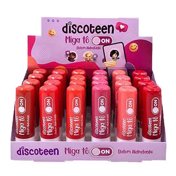 Discoteen - Batom Hidratante Miga To ON HB102457 - 24 Und