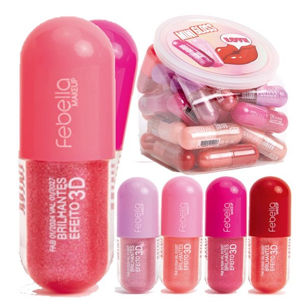 Febella - Gloss Brilhante Efeito 3D BM40124 - 42 Und