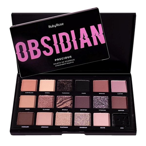 Ruby Rose - Paleta de Sombras Obsidian Precious HB2601