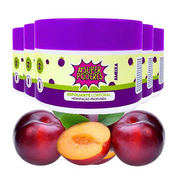 Super Poderes - Esfoliante Corporal Ameixa - 6 Und