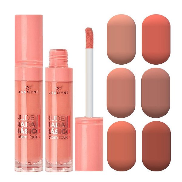 Jasmyne - Batom Nude Nada Basico JS00069 - 6 Und
