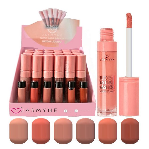 Jasmyne - Batom Nude Nada Basico JS00069 - 24 Und