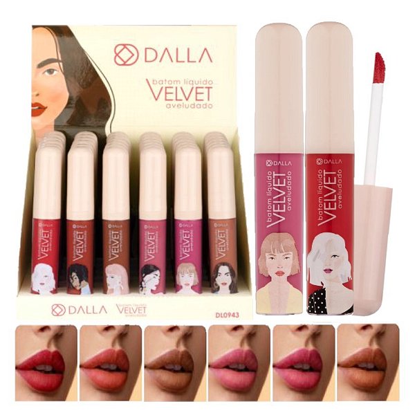 Dalla - Batom Liquido Velvet Aveludado DL0943 - 36 Und