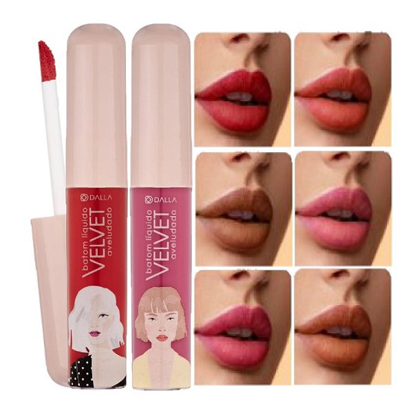 Dalla - Batom Liquido Velvet Aveludado DL0943 - 6 Und