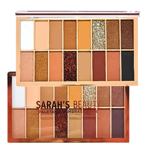 Sarah's - Paleta de Sombras Matte, Cintilantes e Glitter A